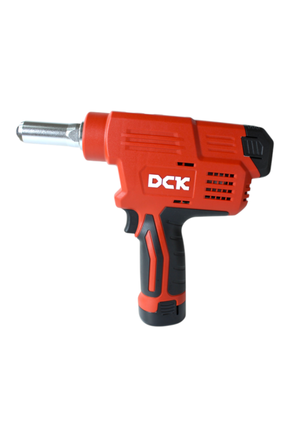 Заклепочник ручной аккумуляторный  DCK KDPM50, 10.8в, 2*2а/ч, 10000н, 2,4-5мм.