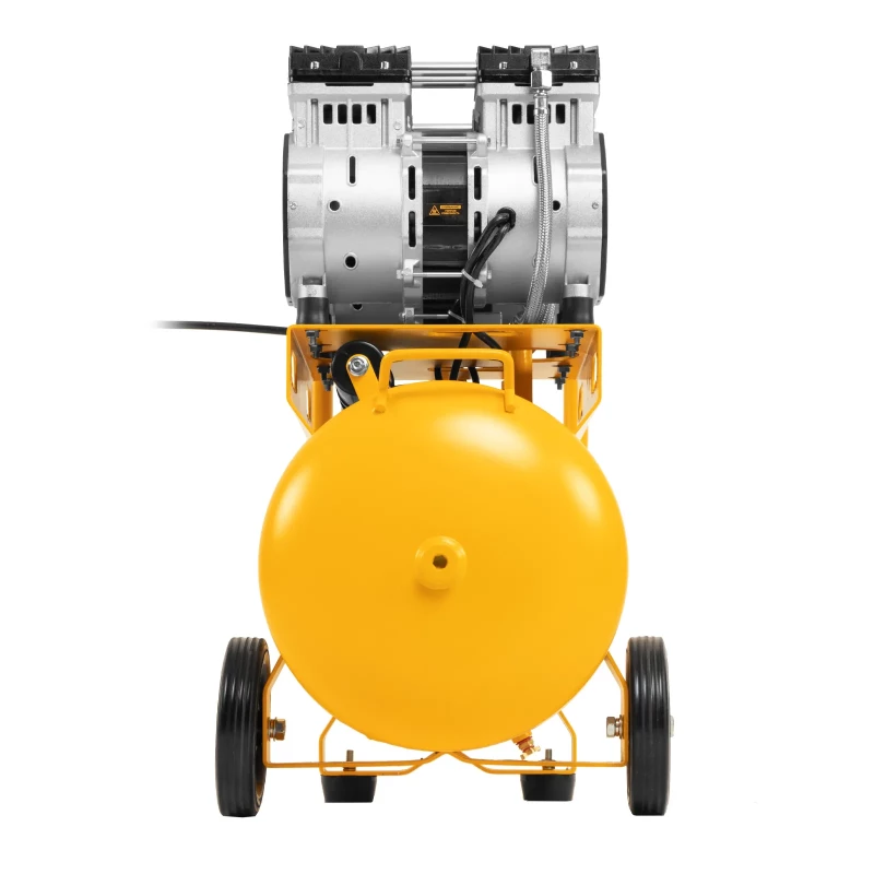 Компрессор безмасляный, малошумный DLS 2200/50, 2200 Вт, 2x1100, 50 л, 380 л/мин Denzel