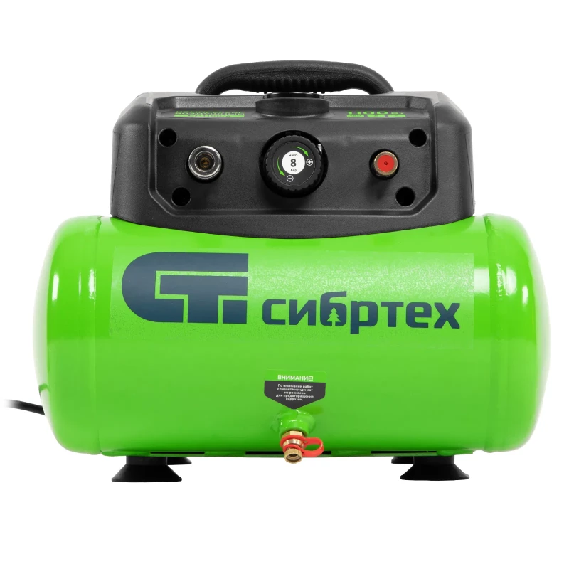 Компрессор воздушный безмаслянный BL 1100/6 1100Вт, ресивер 6 литров, 180 л/мин Сибртех