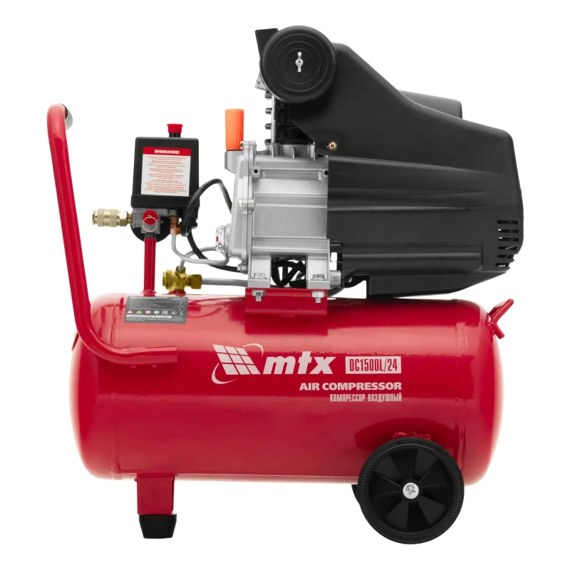 Компрессор воздушный DC1500L/24, 1,5 кВт, 24 л, 210 л/мин MTX