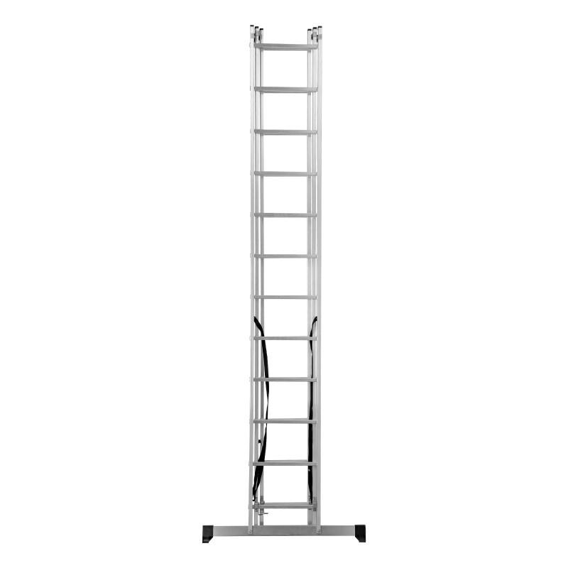 Лестница, 3 х 12 ступеней, алюминиевая, трехсекционная, Сибртех