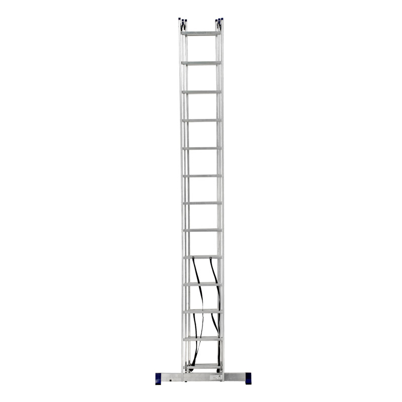 Лестница, 3 х 13 ступеней, алюминиевая, трехсекционная, Сибртех